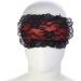 Soft Lace Eye Mask - Comfortable Sleep & Travel Companion | Adjustable for Ultimate Relaxation | Black - Buy Online on GoSupps.com