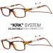 DIKRIK THYSSEN Havana Reading Glasses - 1.5 Magnification Anti-Blue Light 6 Colors Magnetic Design - Shop Internationally - Buy Online on GoSupps.com