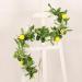 Decorative Fake Lemon Garland | Hanging Rattan with Green Leaves for Outdoor Home & Garden Decoration - Buy Online on GoSupps.com