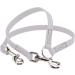 BioThane Coupling Leash for Two Dogs - 0.3m White Custom Width Options | Durable & Waterproof - Buy Online on GoSupps.com