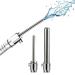 Axcroo stainless steel Analdschusche vaginaldusche SM enema anal rinse nozzle vaginal intimate shower enema syringe for them and her anal cleaning enema irrigator enema intimate cleaning for men (b)