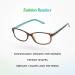 Buy Select-A-Vision Women's Victoria Klein 9082 Turquoise Reading Glasses - Stylish 1.5x Magnification 33mm Frame - International Shipping Available - Buy Online on GoSupps.com