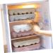 OSALADI 2Pcs 12 Plastic Egg cartons Food dispensers Refrigerator Egg Holder Tray Protective Frame Eggs Grey 30X11cm - Buy Online on GoSupps.com