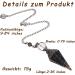 Natural Harz Obsidian Pendulum | Hexagonal Gemstone for Healing Witchcraft & Reiki | Crystal Ornaments & Esoteric Gifts - Buy Online on GoSupps.com