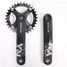 BUCKLOS MTB 170mm Square Taper Crankset - 104 BCD - Single Speed Chainring - 34T Oval - Shimano SRAM FSA Compatible - Buy Online on GoSupps.com