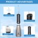 SARMOCARE Cordless Water Flosser - 350ML 4 Modes & Tips | IPX7 Waterproof Rechargeable Oral Irrigator for Home & Travel - Black - Buy Online on GoSupps.com