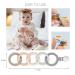 Silicon Bite Ring Baby Toys & Silicone Pacifier Clip - Safe Teething Toys for 3+ Months Toddlers (Gray) - Buy Online on GoSupps.com