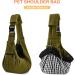 Buy All-Sopets Dog Carrier Bag - Breathable Convenient & Safe for Small Dogs & Cats | Adjustable Straps & Linen Hooks - Stylish Green Pet Carrier - Buy Online on GoSupps.com