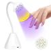 SAVILAND Rechargeable U V Lamp for Gel Nails: 27W Smart Sensor U V Nail Lamp Portable 10s Flash Cure Nail Lamp for Gel Nails Mini Fast Dry LED Nail Lamp Nail Dryer Nail Artist Travel Home Use A Lotus White