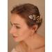 Denifery Makeup Rose Gold Leaves Hair Vine - Bridal Hair Pearl Vine & Wedding Accessories for Brides - Buy Online on GoSupps.com