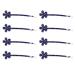 FRCOLOR 4 Pairs Crystal Bobby Pins Vintage Bobby Goody Barrettes for Women Diamond Headpiece Silver Barrettes Rhinestone Barrettes Silver Headpiece Tiara for Girls Bride Cut off Hair