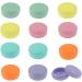 ZHIYE Travel Pots 12pcs Sample Bottles Pots 10ml Small Reusable Cosmetic Make Up Jar Round Containers for Face Cream Powder Makeup 6 Colors - Buy Online on GoSupps.com