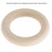Wooden Baby Teether - Durable & Washable Teething Rings for Infants | Safe & Smooth Design (73mm) - Buy Online on GoSupps.com
