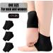 Jootuepo Gel Socks - 3 Pairs Soft Open Toe Heel Socks for Cracked Skin - Foot Care Treatment (Black) - Buy Online on GoSupps.com