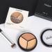 Alisesun 2 Pcs Tri-Color Concealer Cream Set with Brush - Color Correcting, Contour, Highlight, Dark Circle Concealer - Moisturizing & Long Lasting - Buy Online on GoSupps.com