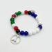 Vsilay Y2K Cool Girl Acrylic Beads Bracelets - Love & Peace Stacked Couple Bracelets | Trendy Flag Color Heart Accessories - Buy Online on GoSupps.com