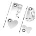 minkissy Makeup Tray 4 Sets Palette Set Make up Tool Kit Stainless Steel Make Up Kit