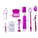 Portable Orthodontic Toothbrush Kit for Braces - Interdental Brush, Dental Wax, Floss, Aligner Removal Tool - Purple - Buy Online on GoSupps.com