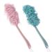 Loofah Back Scrubber for Shower - Long Handle Bath Body Brush Sponge 2 Pieces 2 Count (Pack of 1)