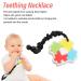 Sensory Chew Necklace - Silicone Teething Necklace for Pain Relief and Oral Sensory Needs - Buy Online on GoSupps.com