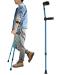 LINYUES Ergonomic Forearm Crutches for Adults Adjustable Arm Crutches for Women Men Lightweight Aluminum Walker Canes for Height 140-190cm (Size : 1 Unit) Anniversary