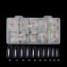 WINCANG 1000 PCS French Acrylic Nail Tips | Half Cover Clear/Natural False Nails | 10 Sizes for DIY Nail Art | Includes French Box | Nail Salon Quality - Buy Online on GoSupps.com