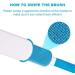 All-in-One Pet Hair Remover Brush - Eco-Friendly & Reusable for Dogs & Cats | Double-Sided Hair Removal Tool - Blue - Buy Online on GoSupps.com