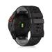 Lanqii 26mm Quickfit silicone bracelet compatible with Garmin Fenix 7x Pro Solar/Fenix/6x/Fenix 6x Pro/Fenix 5x/Plus Sport Silicone Band replacement bracelet for descent MK2/MK1/TACTIX Delta (black+gray) 26mm Quickfit Black+Gray