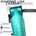 Supreme Trimmer Vader Clipper STC5098 | 7500 RPM Hair Trimmer with DLC Taper Blade | 210 Min Run Time | Professional Barber Clipper | Light Blue - Buy Online on GoSupps.com