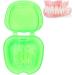 Denture Bath Case Box - Colored Storage Container for False Teeth with Strainer Basket (Green) | International Shipping Available - Buy Online on GoSupps.com