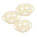 3 pi ces Masque Silicone R utilisable Couvre-masque Hydratant Ajustable pour Soins Visage Fixation S curis e Anti-glissement Design Compact et Pliable pour Usage Domestique et