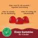 Gumamin Iron Gummy Bears for Kids - 120 Vegan Gummies | 10mg Iron & Vitamin C - Natural Alternative to Iron Tablets - Buy Online on GoSupps.com