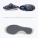 Buy Men's Adjustable Strap Diabetic Slippers | Wide Walking Orthopedic Shoes for Edema | Comfortable Grey Slippers for Grandparents - Size 12 - Buy Online on GoSupps.com