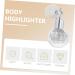 FOMIYES Highlighters 2 pcs Vintage Home Sparkling Face Beauty Light Cosmetic for Sparkle Girls Travel Women Silverx2pcs mediumx2pcs - Buy Online on GoSupps.com