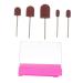 Anneome 1 Set Nail Sand Ring Cap Nail Cuticle Drill Bit Nail File Bits Portable Drill Kit U as Acrilicas Nail Salon Accessory Nail Drill Bits Pro Tools Foot Head Box 8x6cm Rosy