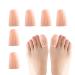 Gel Toe Caps and Protector with Holes  6 PCS Breathable Soft Toe Protectors Women Fit for Toe Corns - Blisters - Calluses and Ingrown Toenails.(Beige-with-Hole-M)
