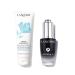 Lanc me Radiant Nightime Skincare Routine - Cr me Radiance Cream-to-Foam Face Cleanser 4.2 Fl Oz & G nifique Ultimate Dual Recovery Face Serum 0.67 Fl Oz