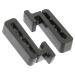 Combined 1 pair of hooks for helmm mask bicycle stand bicycle holder outdoor hook holder for ear masks fastening mask connections ski helmet-mask connections PVC protection facial mask 4x2x1cm black
