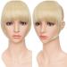 Buy SEGO Clip-in Pony Hairpiece Extensions | Ash Blonde & Bleach Blonde Fringe Bangs | Straight Human Hair Look | International Shipping Available - Buy Online on GoSupps.com