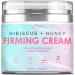 Hibiscus and Honey Firming Cream, Neck Firming Cream, Skin Tightening Cream, Skin Firming and Tightening Lotion for Face and Body, Anti-Wrinkle Cream for Lifting, Firming, Tightening Skin, With Hibiscus Extract, Honey and