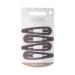 Buy Solida Essentials Matt Brown Click-Clack Hair Clips - 4 Pack | Soft Stylish & Perfect for All Hair Types | International Shipping Available - Buy Online on GoSupps.com