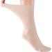 ELYFER Soft Bamboo Diabetic Crew Socks for Women - Non-Binding Seamless Toe, Wide Fit, Thin Dress Socks - 4 Pack Beige (9-12) | Available in 4, 8, 12, 24 Pairs - Buy Online on GoSupps.com