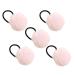 Hair Ties | Women's Ponytail Furry Ball Hairband Fashion Hair Rope Furry Ball Hair Ties for Daughter Sister Friends Wife Family light pink
