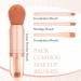 4 in 1 Travel Makeup Brushes Set Portable Retractable Travel Makeup Brushes Foundation Blush Powder Eye Shadow Concealer Brush for Women Makeup Brush Cruelty-Free - Buy Online on GoSupps.com