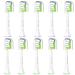 Toothbrush Replacement Heads for Philips Sonicare Electric Replacement Toothbrush Head Compatible with Phillips Sonic Care Snap on Brush 10 Pack