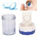 10pcs Ergonomic Manual Contact Lens Cleaner - Professional Cleaning Case for Women (Blue) | International Shipping Available - Buy Online on GoSupps.com