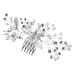 MERRYHAPY Handmade Crystal Tiara Rhinestone Hair Comb Bridesmaid Hair Accessories Bridal Headdress Wedding Hair Comb Prom Hair Accessories Bride Hairpiece Wedding Hair Accessories