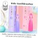 Healeeved Children's Toothbrush Set - 4 Ergonomic Travel Toothbrushes for Toddlers | Colorful & Kid-Friendly Design - Buy Online on GoSupps.com