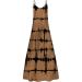 Ronony Sleeveless Maxi Dress for Women | V-Neck Summer Casual Sundress | Colorful Tie Dye Beach Party Dress | XL Long Summer Dress - Buy Online on GoSupps.com
