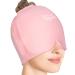 Relief Expert Migraine Ice Head Wrap  Headache Relief Hat for Migraine Ice Hat with Cold Therapy Migraine Relief Cap for Puffy Eyes  Tension  Sinus & Stress Relief (Pink)